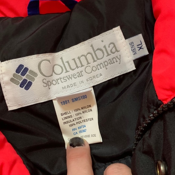 Columbia Neon Vintage Jacket size xl - Picture 5 of 5